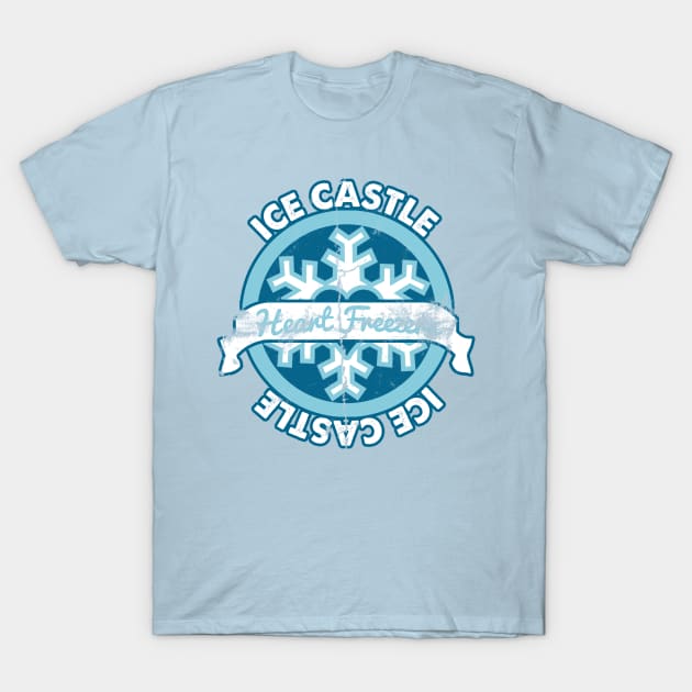 Ice castle Heart Freezers T-Shirt by SpicyMonocle